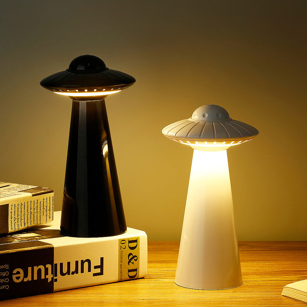 Modern UFO LED Desk Lamp – Rechargeable, Long-Lasting & Compact - Brightside Desk Co.