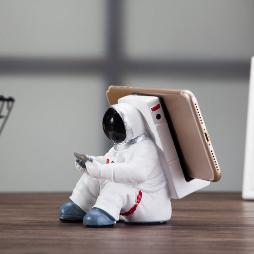 Astronaut Phone Stand – Cute Resin Desk Holder & Gift - Brightside Desk Co.